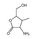 3-Aminotetrahydro-5-(hydroxymethyl)-4-methylfuran-2-one structure