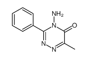 4-amino-6-methyl-3-phenyl-1,2,4-triazin-5-one Structure