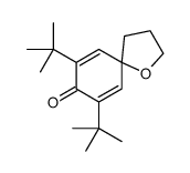 7,9-ditert-butyl-1-oxaspiro[4.5]deca-6,9-dien-8-one结构式