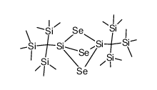1,3-Bis-(tris-trimethylsilanyl-methyl)-2,4,5-triselena-1,3-disila-bicyclo[1.1.1]pentane Structure