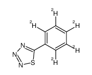 5-Phenyl-1,2,3,4-thiatriazole-d5 Structure