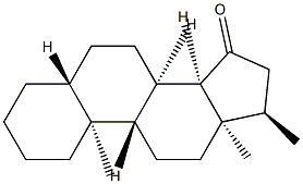 (14β)-17α-Methyl-5α-androstan-15-one结构式