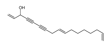 heptadeca-1,9,16-trien-4,6-diyn-3-ol Structure