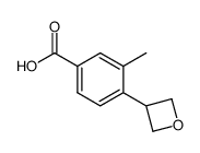 3-methyl-4-(oxetan-3-yl)benzoic acid结构式