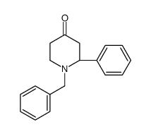 (2R)-1-benzyl-2-phenylpiperidin-4-one结构式