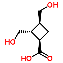 Cyclobutanecarboxylic acid, 2,3-bis(hydroxymethyl)-, [1R-(1alpha,2beta,3alpha)]- (9CI) Structure