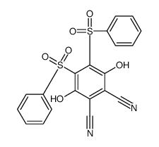 4,5-bis(benzenesulfonyl)-3,6-dihydroxybenzene-1,2-dicarbonitrile结构式