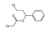 1-Phenyl-3-chlor-propyl-monochloracetat Structure