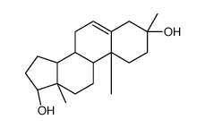 (3S,8R,9S,10R,13S,14S,17S)-3,10,13-trimethyl-1,2,4,7,8,9,11,12,14,15,16,17-dodecahydrocyclopenta[a]phenanthrene-3,17-diol结构式