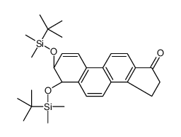 (3S,4S)-3,4-bis[[tert-butyl(dimethyl)silyl]oxy]-3,4,15,16-tetrahydrocyclopenta[a]phenanthren-17-one结构式