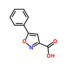 5-苯基-3-异噁唑羧酸结构式