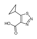 5-cyclopropyl-1,2,3-thiadiazole-4-carboxylic acid结构式