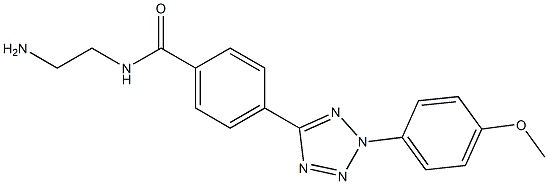 N-(2-aminoethyl)-4- (2-(4-methoxyphenyl)- 2H-tetrazol- 5-yl)benzamide结构式