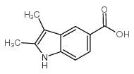 2,3-二甲基-1H-吲哚-5-羧酸结构式