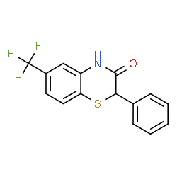 2-PHENYL-6-(TRIFLUOROMETHYL)-2H-BENZO[B][1,4]THIAZIN-3(4H)-ONE structure