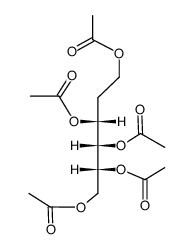 2-Deoxy-D-glucitol 1,3,4,5,6-pentaacetate Structure