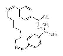 1,6-Hexanediamine,N,N'-bis[[4-(dimethylamino)phenyl]methylene]- (9CI) Structure