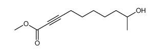 (+/-)-9-Hydroxy-2-decinsaeure-methylester结构式