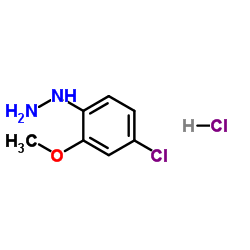 (4-氯-2-甲氧基苯基)肼盐酸盐结构式