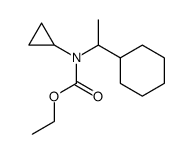 Ethoxycarbonyl-(1-cyclohexylethyl)-cyclopropyl-amin结构式