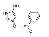 3-amino-4-(4-methyl-2-nitrophenyl)-2H-1,2-oxazol-5-one Structure