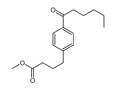 methyl 4-(4-hexanoylphenyl)butanoate结构式