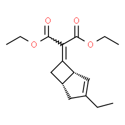 2​[(1R,​5S)​-​3-ethylbicyclo[3.2.0]​hept-​3-​en-​6-​ylidene]​-​, 1,​3-​diethyl ester结构式