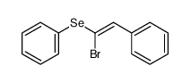(1-bromo-2-phenylethenyl)selanylbenzene结构式