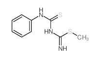Carbamimidothioic acid,[(phenylamino)thioxomethyl]-, methyl ester (9CI) Structure
