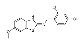 N-(2,4-DICHLOROBENZYL)-6-METHOXY-1,3-BENZOTHIAZOL-2-AMINE Structure