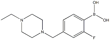 (4-((4-Ethylpiperazin-1-yl)methyl) -2-fluorophenyl)boronic acid Structure