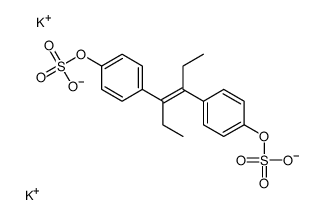 dipotassium,[4-[(E)-4-(4-sulfonatooxyphenyl)hex-3-en-3-yl]phenyl] sulfate结构式