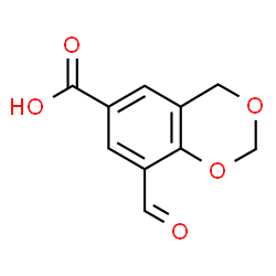 8-Formyl-4H-1,3-benzodioxine-6-carboxylic acid结构式