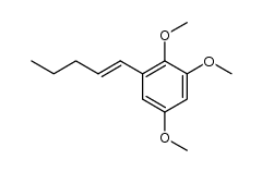 6-(trans-1'-pentenyl)-1,2,4-trimethoxybenzene结构式