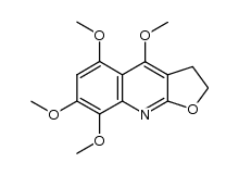 4,5,7,8-tetramethoxy-2,3-dihydro-furo[2,3-b]quinoline结构式