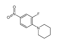 1-(2-fluoro-4-nitrophenyl)piperidine结构式