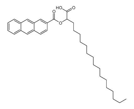 2-(anthracene-2-carbonyloxy)octadecanoic acid结构式