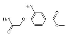 3-amino-4-carbamoylmethoxy-benzoic acid methyl ester结构式