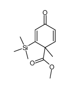 methyl 1-methyl-4-oxo-2-(trimethylsilyl)cyclohexa-2,5-diene-1-carboxylate Structure