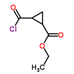 环丙烷羧酸,2-(氯羰基)-乙基酯(9CI)结构式