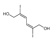 2,5-diiodohexa-2,4-diene-1,6-diol Structure