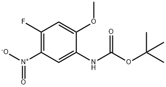 tert-Butyl (4-fluoro-2-methoxy-5-nitrophenyl)carbamate Structure