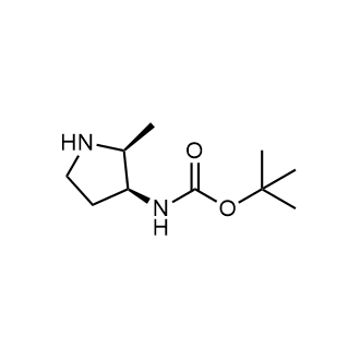 Tert-butyl ((2S,3S)-2-methylpyrrolidin-3-yl)carbamate structure