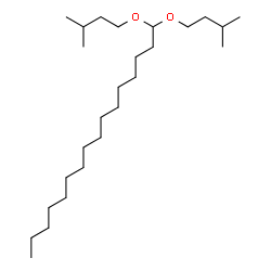 Palmitaldehyde diisopentyl acetal structure