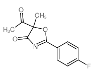 4(5H)-Oxazolone,5-acetyl-2-(4-fluorophenyl)-5-methyl-结构式