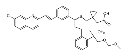 2-甲氧基甲基孟鲁司特1,2-二醇(非对映异构体的混合物)结构式