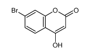 7-溴-4-羟基-2H-色烯-2-酮结构式