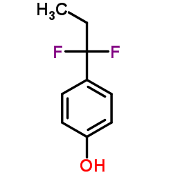 4-(1,1-Difluoropropyl)phenol Structure