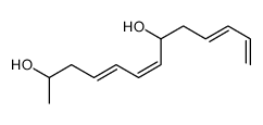 trideca-4,6,10,12-tetraene-2,8-diol Structure