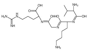 (2S)-2-[[2-[[(2S)-6-amino-2-[[(2S)-2-amino-3-methylbutanoyl]amino]hexanoyl]amino]acetyl]amino]-5-(diaminomethylideneamino)pentanoic acid结构式